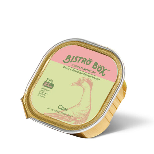 OPET Premium Pate & Smooth Mousse Bistro Box for Cats 40g*4, Goose Smooth Mousse