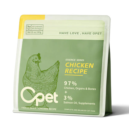 OPET Freeze Dried Pet Food for Cats & Dogs, Freezed Dried Chicken 283g (10 oz)
