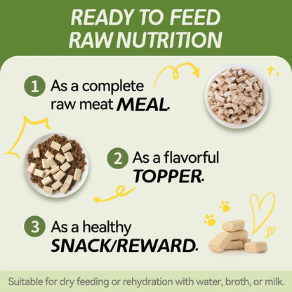 OPET Freeze Dried Pet Food for Cats & Dogs, Freezed Dried Chicken 283g (10 oz)