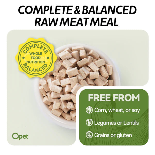 OPET Freeze Dried Pet Food for Cats & Dogs, Freezed Dried Chicken 283g (10 oz)
